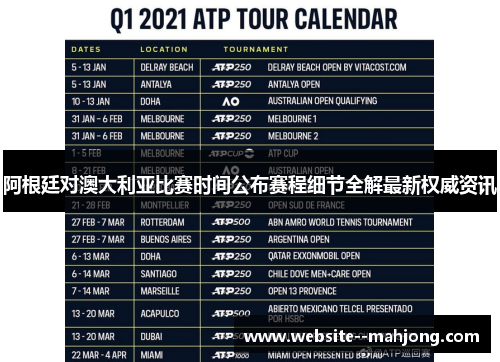 阿根廷对澳大利亚比赛时间公布赛程细节全解最新权威资讯 阿根廷对澳大利亚比赛时间公布赛程细节全解最新权威资讯